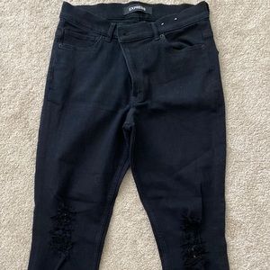 Express high rise jean leggings